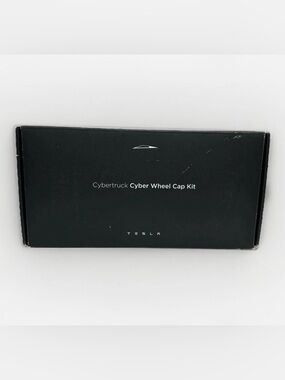 ⚡🖤 NEW Authentic Tesla Cybertruck Cyber Wheel Caps Kit Black OEM ✨
